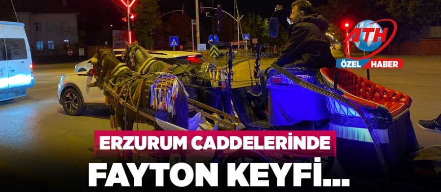 Erzurum Caddelerinde Fayton Keyfi…