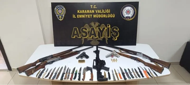 Karaman polisin asayiş uygulamaları devam ediyor: 11 tutuklama