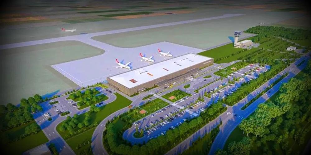 Bayburt-Gümüşhane Havalimanı’nda üstyapı çalışmaları sürüyor