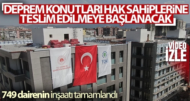 Deprem konutları 26 Kasım