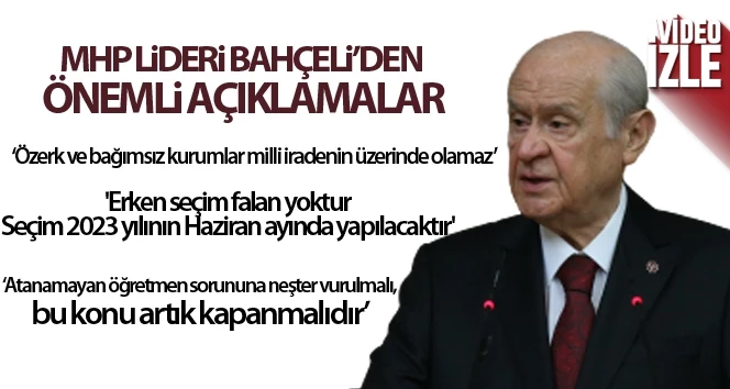 Bahçeli: 
