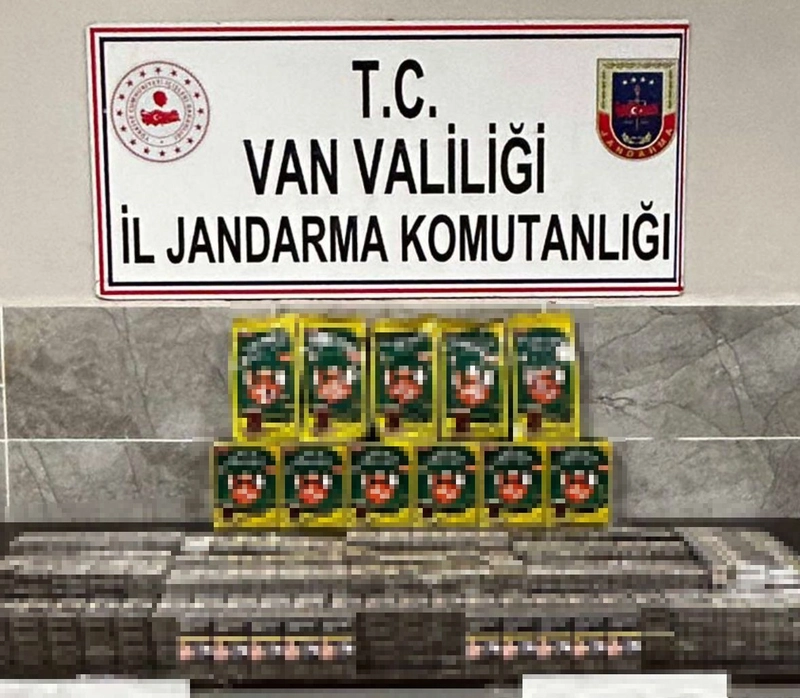 Van’da bin 460 paket kaçak sigara ele geçirildi
