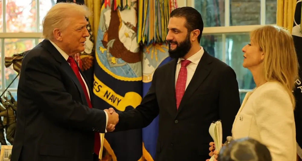 Trump ile Suriye Devlet Başkanı eş-Şara arasında esprili sohbet