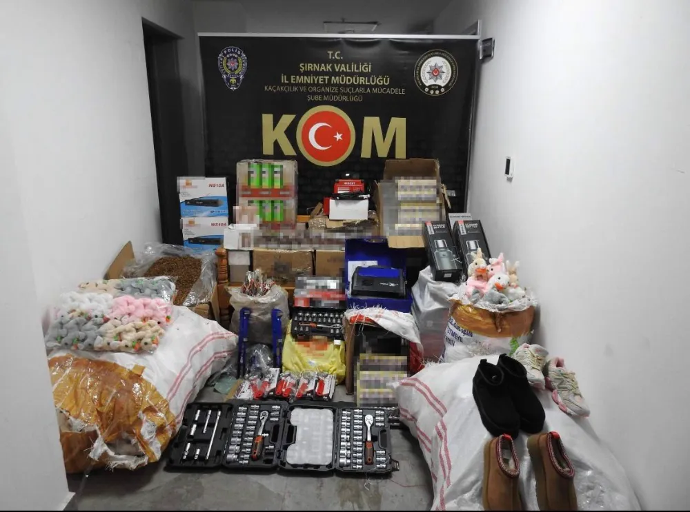Şırnak’ta 23 milyon liralık kaçak malzeme ele geçirildi