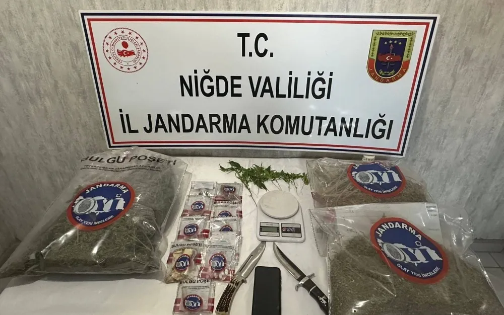 Niğde’de 2 kilo 251 gram uyuşturucu ele geçirildi