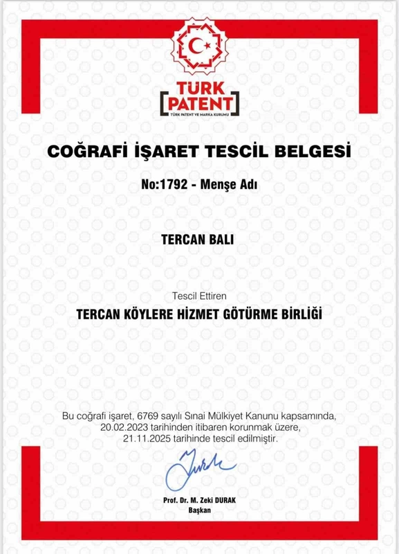 Tercan Balı Erzincan