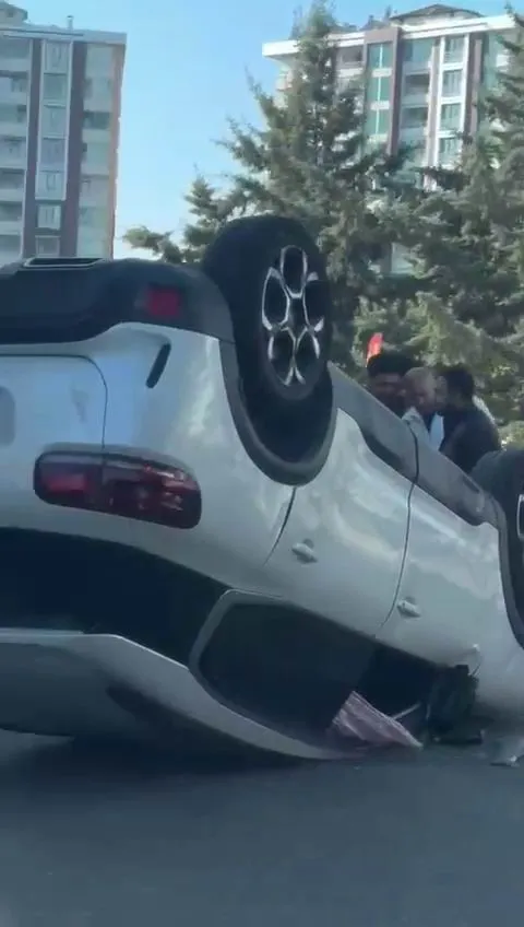 Diyarbakır’da araç takla attı: 1 yaralı