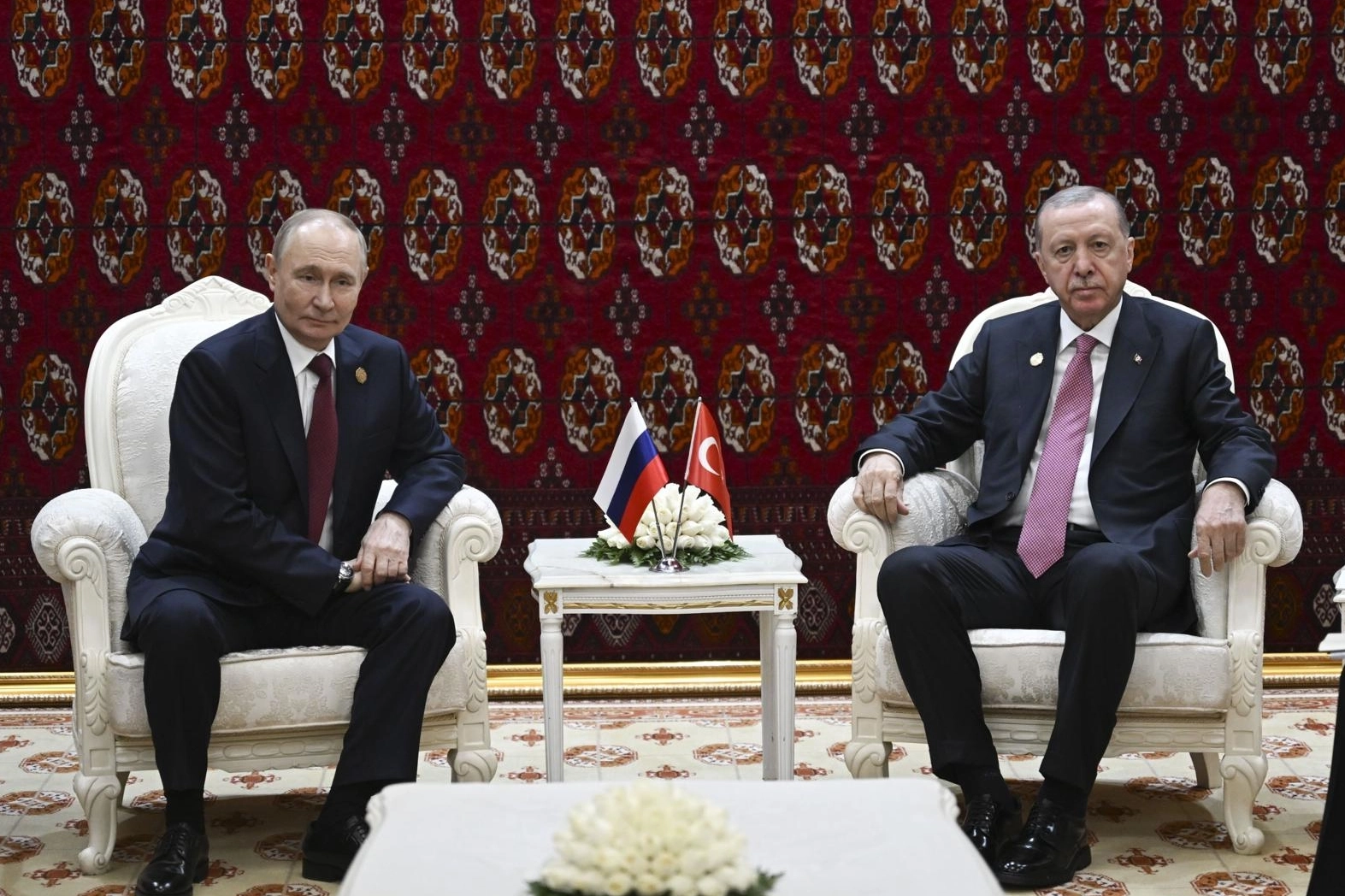 Erdoğan ve Putin Türkmenistan