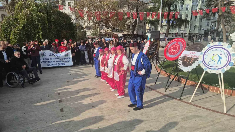 Tekirdağ’da Engelliler Günü kapsamında tören düzenlendi