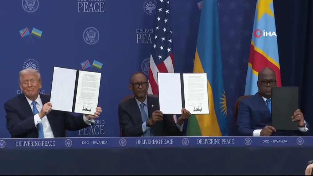  Trump’ın arabuluculuğunda Ruanda ve Kongo Demokratik Cumhuriyeti barış anlaşması imzalandı